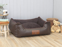 Burley Orthopaedic Walled Dog Bed - Mahoganny, Medium