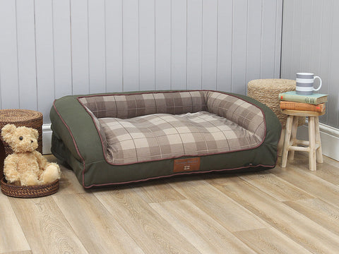 Heritage Dog Sofa Bed - Emerald, Medium