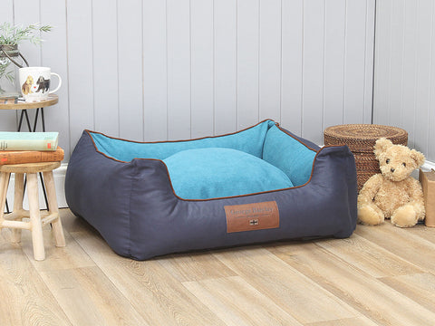 Beckley Orthopaedic Walled Dog Bed - Aquamarine, Medium