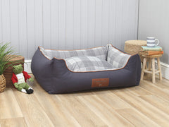 Heritage Orthopaedic Walled Dog Bed - Saphire, Large