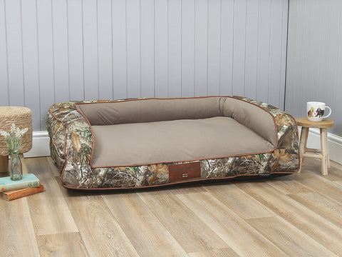 Oaklands Water-Resistant Dog Sofa Bed - Realtree AP® Camo, Large