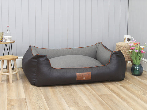 Hythe Orthopaedic Walled Dog Bed - Charcoal/Ash, X-Large