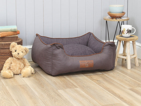 Hursley Orthopaedic Walled Dog Bed - Vineyard / Violet, Small