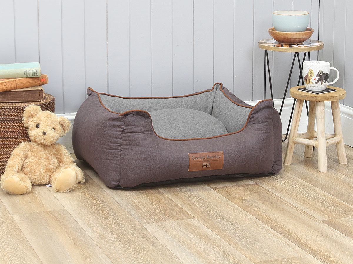 Hursley Orthopaedic Walled Dog Bed - Vineyard / Ash, Small