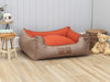 Selbourne Orthopaedic Walled Dog Bed - Ginger / Ember, Medium