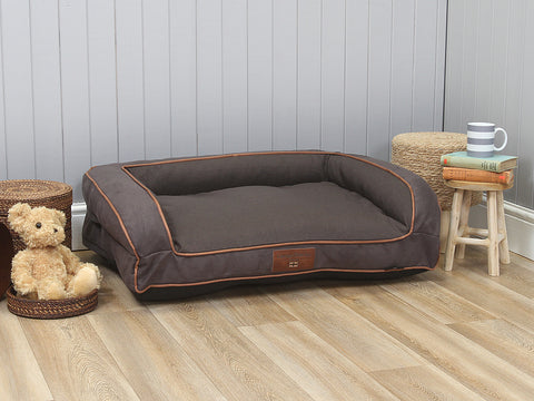 Beckley Dog Sofa Bed - Mocha, Medium