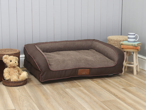 Beckley Dog Sofa Bed - Chocolate, Medium