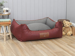 Hythe Orthopaedic Walled Dog Bed - Chianti/Ash Medium