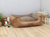 Minstead Orthopaedic Walled Dog Bed -Caramel, Large