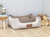 Burley Orthopaedic Walled Dog Bed - Cream Fudge, Medium