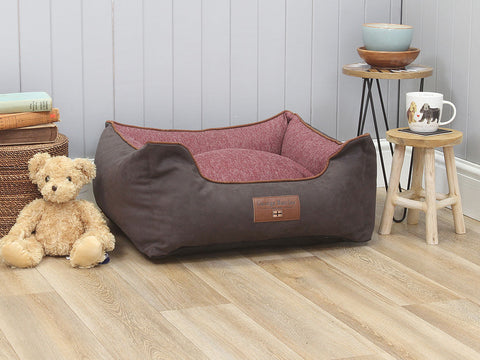 Exbury Orthopaedic Walled Dog Bed - Espresso / Chianti, Small