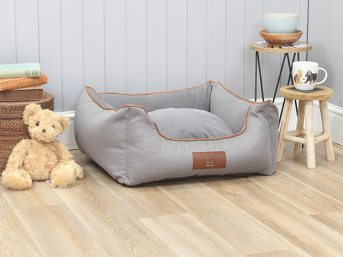 Savile Orthopaedic Walled Dog Bed - Mason's Grey, Small