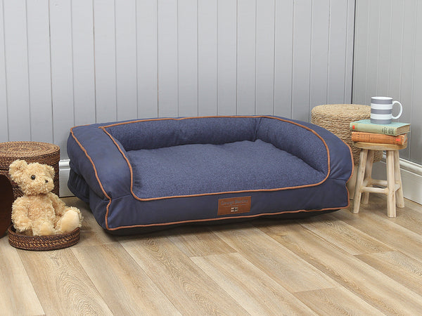 Burley Dog Sofa Bed - Denim, Medium