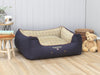 Country Orthopaedic Walled Dog Bed - Midnight Blue, Medium