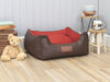 Beckley Orthopaedic Walled Dog Bed - Mahogany / Cherry, Small