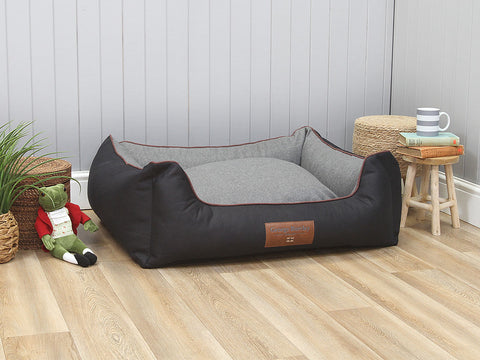 Hythe Orthopaedic Walled Dog Bed - Slate, Large