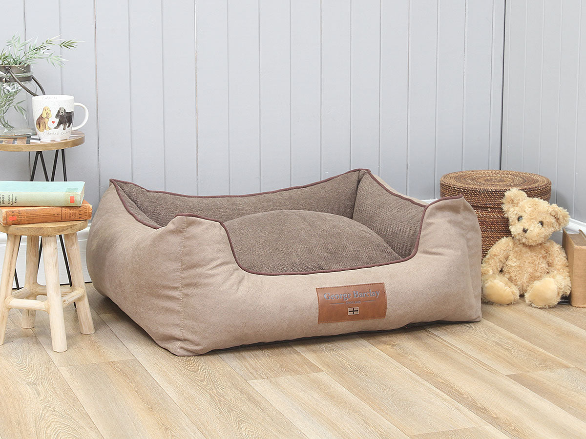 Burley Orthopaedic Walled Dog Bed - Toffee Fudge, Medium