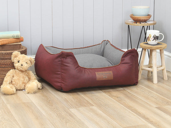 Exbury Orthopaedic Walled Dog Bed - Chianti / Ash, Small