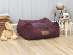 Exbury Orthopaedic Walled Dog Bed - Blackberry, Small