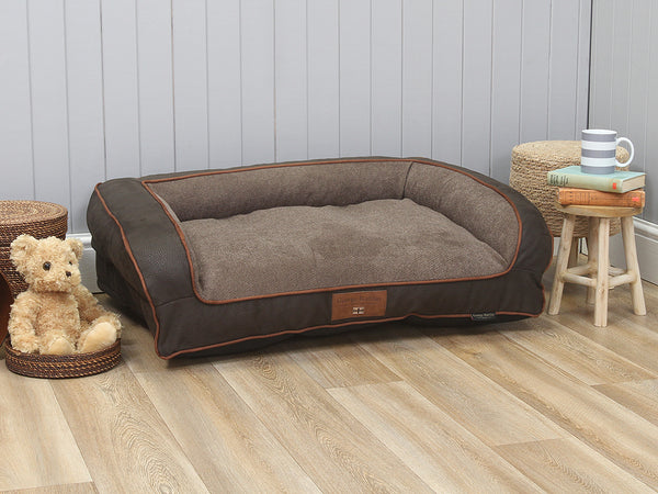 Hythe Dog Sofa Bed - Cocoa Brown, Medium