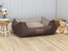 Monxton Orthopaedic Walled Dog Bed - Chestnut / Sable, Medium