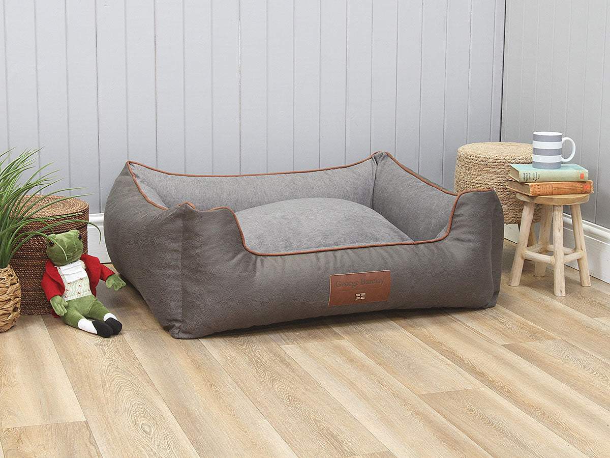 Beckley Orthopaedic Walled Dog Bed - Anthracite / Ash, Large