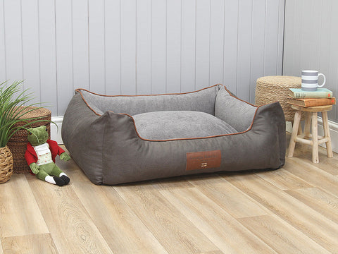 Beckley Orthopaedic Walled Dog Bed - Anthracite / Cloud, Large