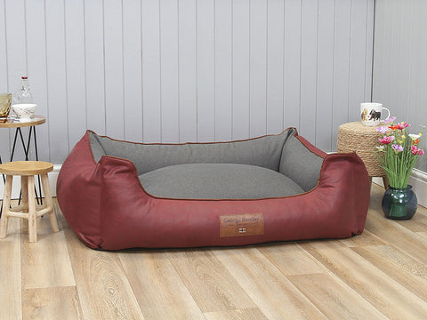 Hythe Orthopaedic Walled Dog Bed - Chianti/Ash, X-Large
