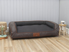 Hythe Dog Sofa Bed - Smoked Peat, Large