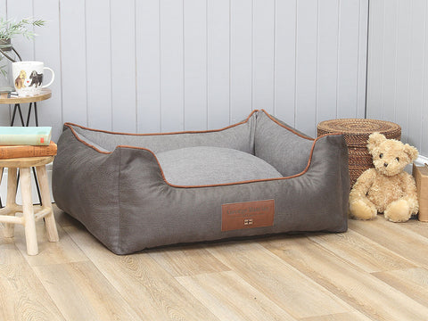 Beckley Orthopaedic Walled Dog Bed - Anthracite / Ash, Medium