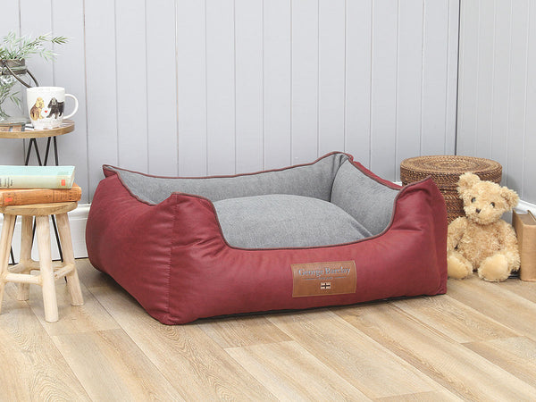 Burley Orthopaedic Walled Dog Bed - Rosso / Oslo Medium