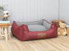 Burley Orthopaedic Walled Dog Bed - Rosso / Oslo Medium