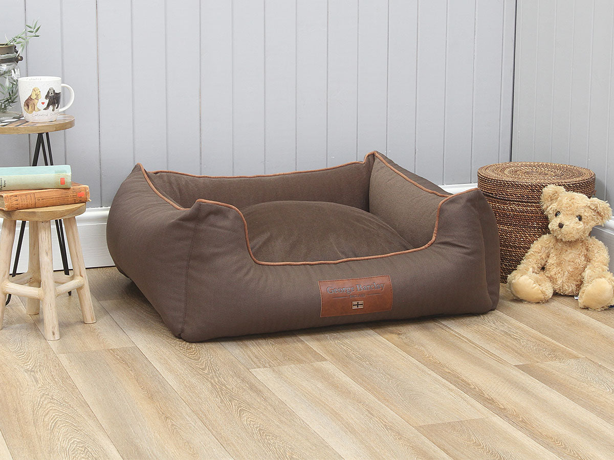 Savile Orthopaedic Walled Dog Bed - Tanner's Brown, Medium