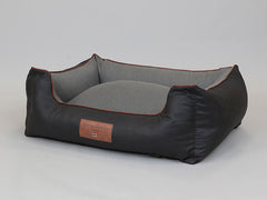 Hythe Orthopaedic Walled Dog Bed - Charcoal/Ash, Large