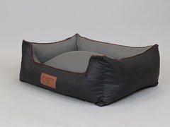 Hythe Orthopaedic Walled Dog Bed - Charcoal/Ash, Large