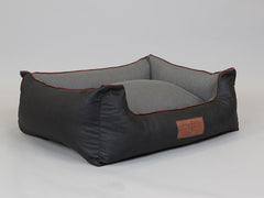 Hythe Orthopaedic Walled Dog Bed - Charcoal/Ash, Large