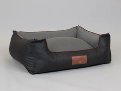 Hythe Orthopaedic Walled Dog Bed - Charcoal/Ash, Large