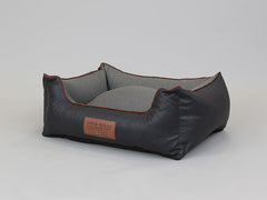 Hythe Orthopaedic Walled Dog Bed - Charcoal/Ash, Medium