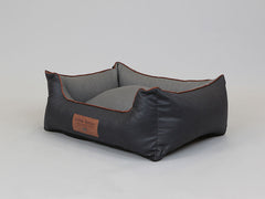 Hythe Orthopaedic Walled Dog Bed - Charcoal/Ash, Medium