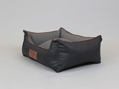 Hythe Orthopaedic Walled Dog Bed - Charcoal/Ash, Medium