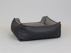 Hythe Orthopaedic Walled Dog Bed - Charcoal/Ash, Medium