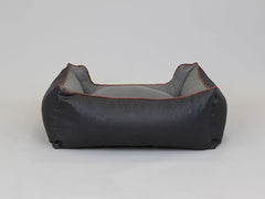 Hythe Orthopaedic Walled Dog Bed - Charcoal/Ash, Medium