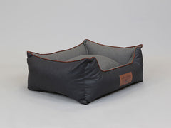 Hythe Orthopaedic Walled Dog Bed - Charcoal/Ash, Medium