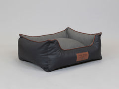 Hythe Orthopaedic Walled Dog Bed - Charcoal/Ash, Medium