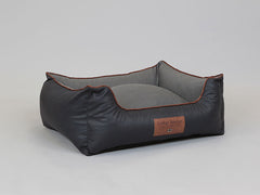 Hythe Orthopaedic Walled Dog Bed - Charcoal/Ash, Medium