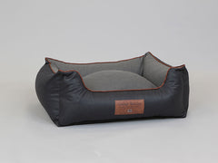 Hythe Orthopaedic Walled Dog Bed - Charcoal/Ash, Medium