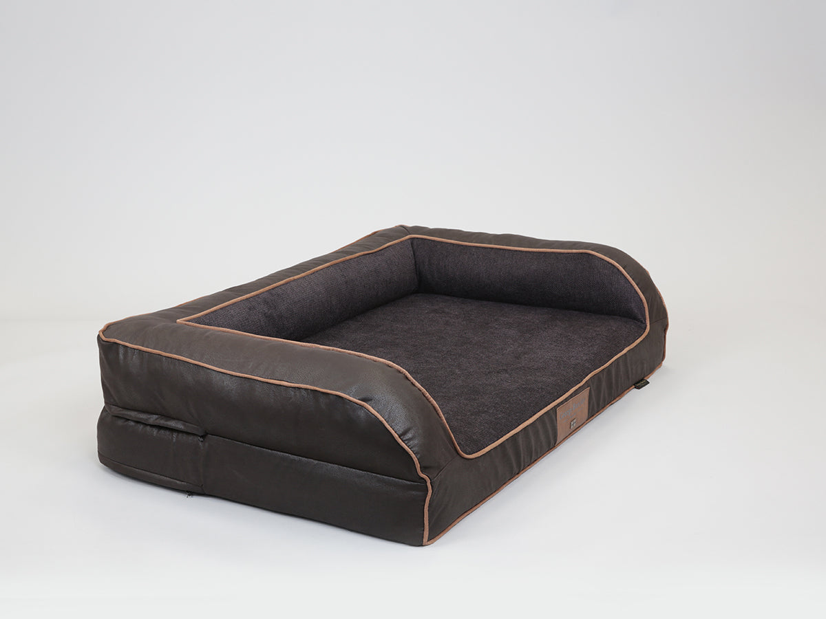 Hythe Luxury Dog Sofa Bed For Large Dogs | Mahoganny Colour