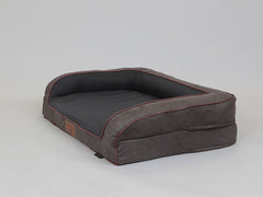 Hythe Dog Sofa Bed - Smoked Peat, Large