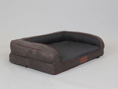 Hythe Dog Sofa Bed - Smoked Peat, Large