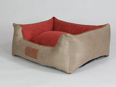 Selbourne Orthopaedic Walled Dog Bed - Ginger / Chestnut, Medium